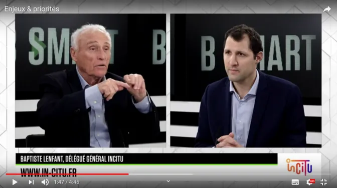 L’interview de Baptiste Lenfant, Directeur Général Incitu, sur B SMART dans l’émission Enjeux & Priorités